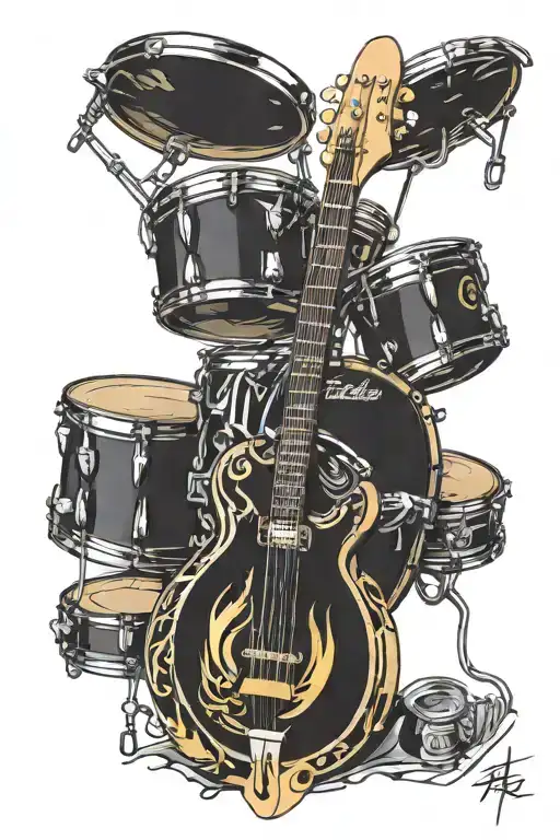 Drums Electric Guitar