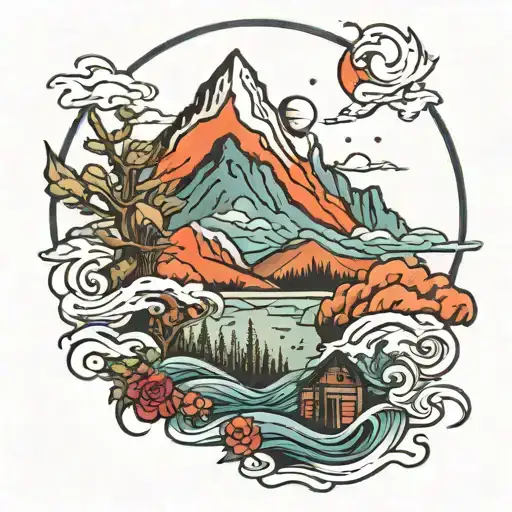 Father Son And Holy Spirt Mountains