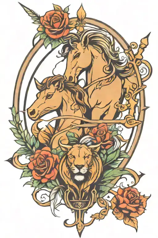 Sagittarius Leo Couple