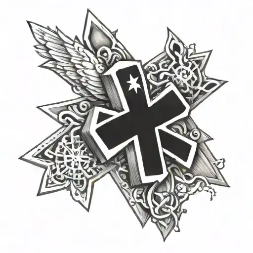 Ambulances And The Star Of Life Tattoo Design