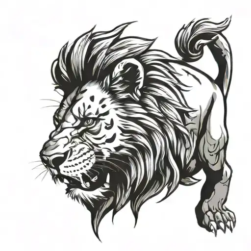 Lion Bite My Leg Piece