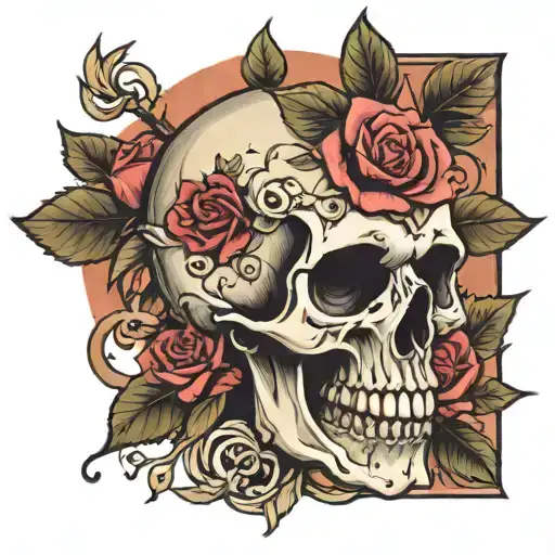 Skull And Roses