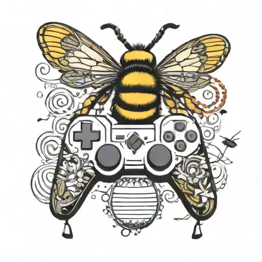 Bee Baseball Music Note Softball Playstation Controller