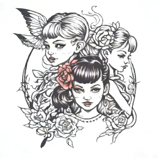 2 Girls 1 Boy Children