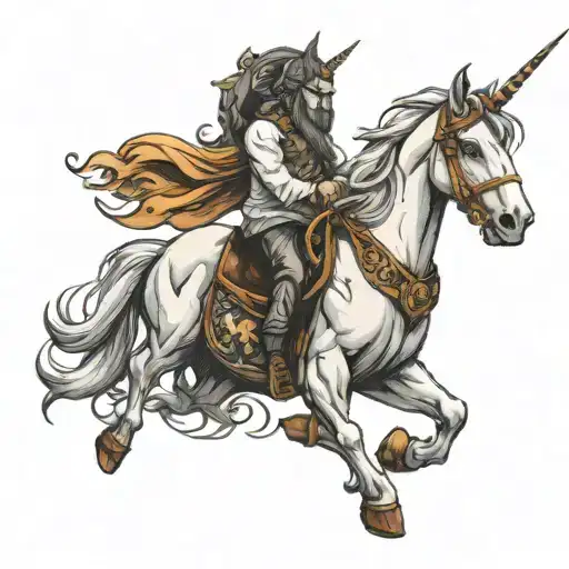 Unicorn In Car Speeding