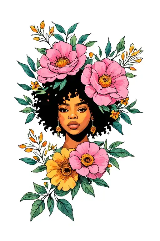 Ctrl Sza With Flowers Symbolizing Strength And Resilience And Beauty