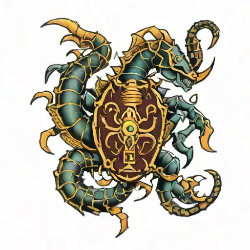 Zodiac Scorpio Locked In Battle