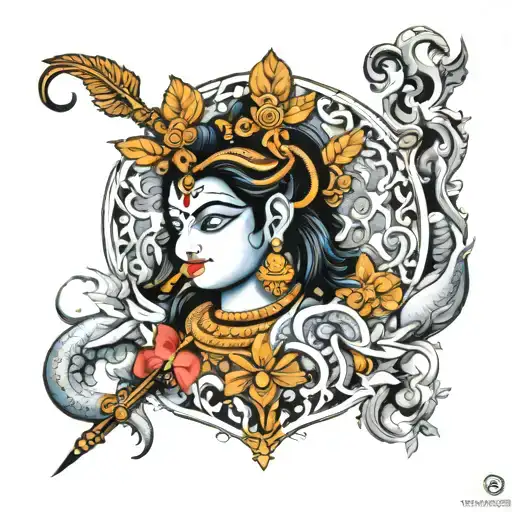 A All New Mix Match Of Lord Krishna And Lord Shiva