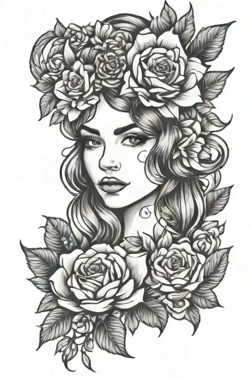 Women With Flower Crown