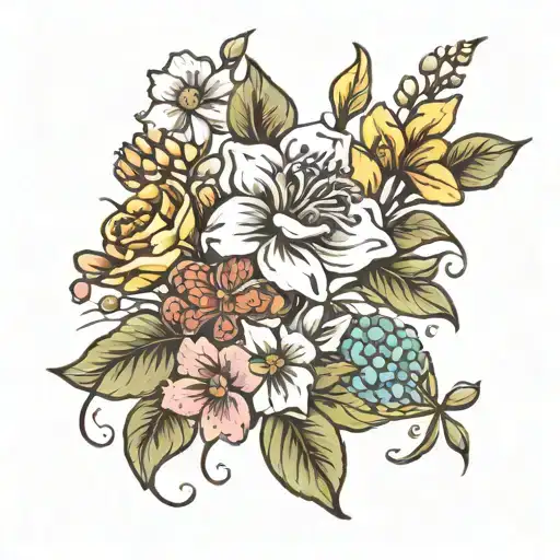 Birth Flower Bouquet