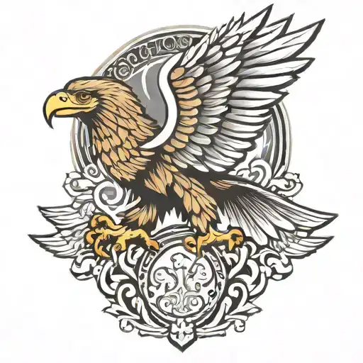 Polish Eagle Flying