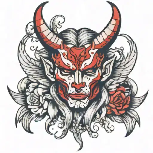 Half Devil Half Angel Face