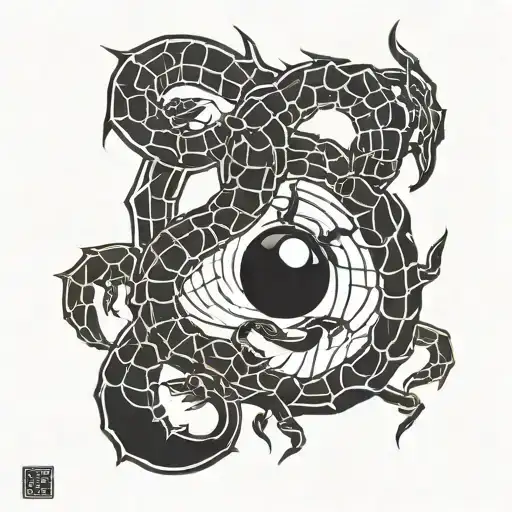 Scorpion Ying Yang Symbol