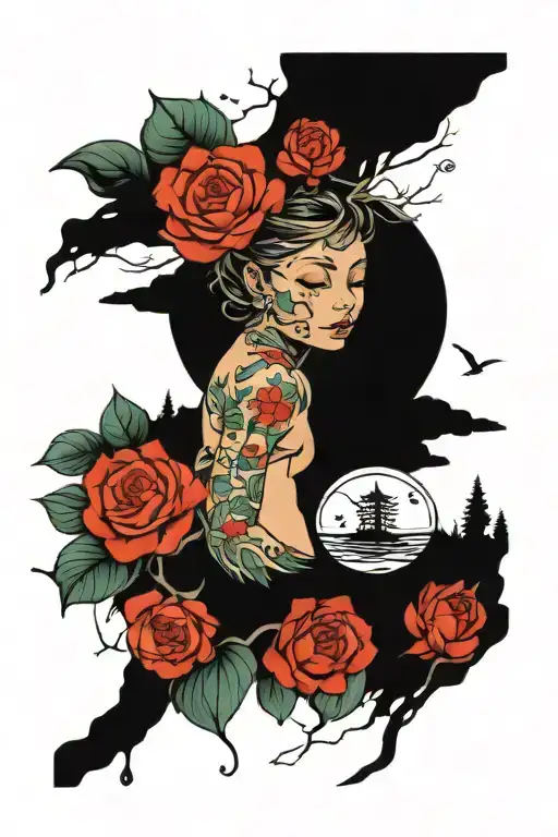 Calm And Peacefull Person In The Nature Scene