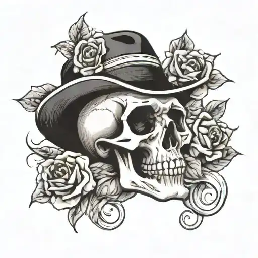 Black Lips With A Skull In It