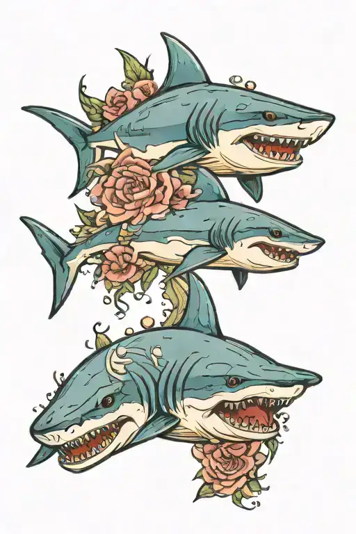 Family's Birthdays Ocean Sharks