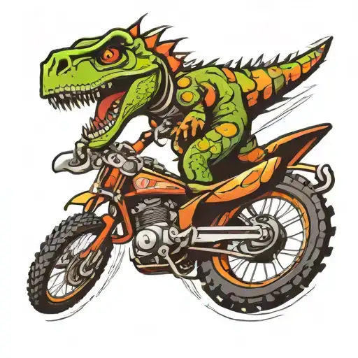 Marshall Travis Dinosaur Motocross
