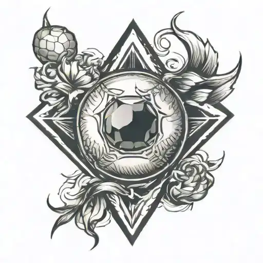 Diamond With Baseball Seams