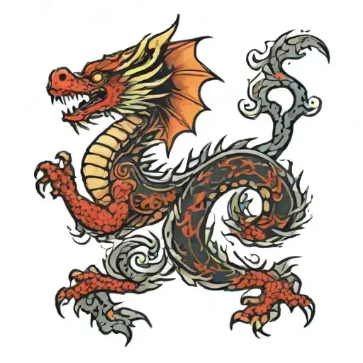 Dragon Shoulder Blade