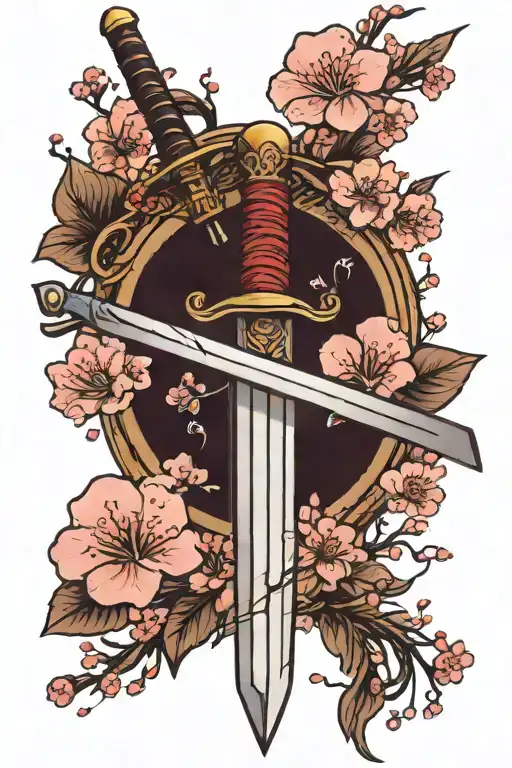 Sword With Cherry Blossoms