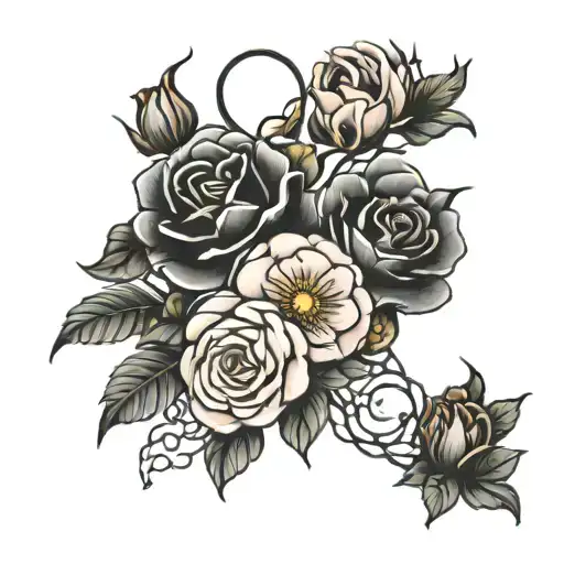 Rose Carnation Daisy Chain