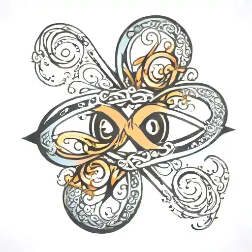 Infinity Symbol With Names Written