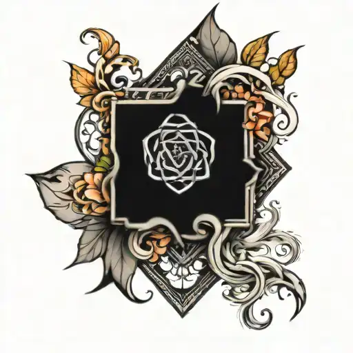 Black Designs Intertwined Within