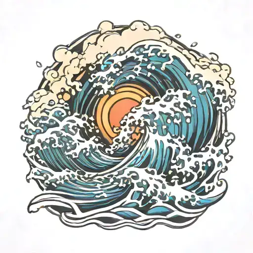 Water Waves Crashing