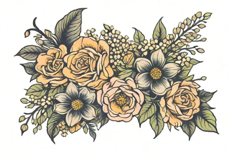 Birth Flower Bouquet