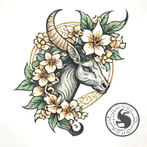 Capricorn & Jasmine Flowers