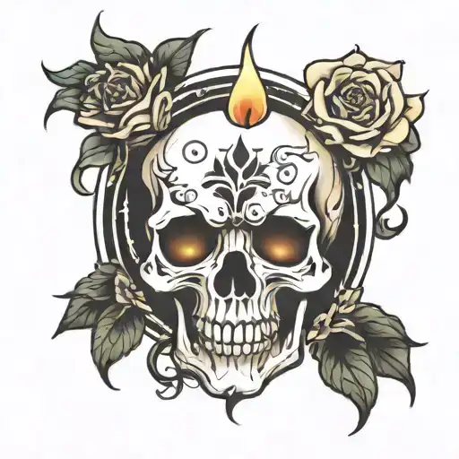 Candle Skull