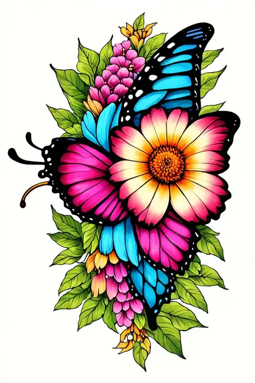 Flower Of Lys Lutus Flower Of Life Butterfly Color Above