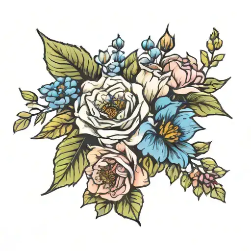 March And December Birth Flower Bouquet