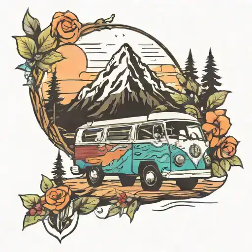 Campervan Mountain Nature