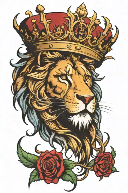 Lion With Crown Of Thorns