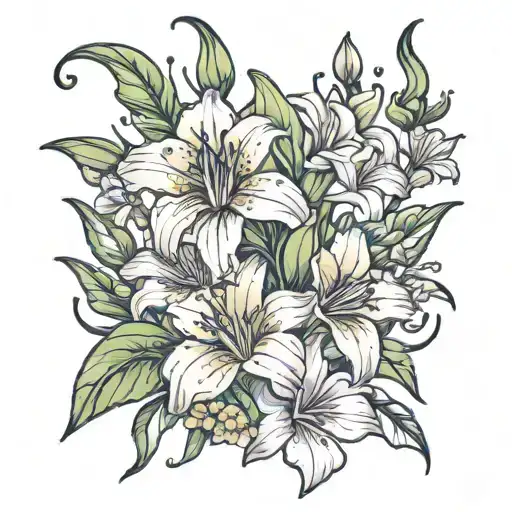 Gladiolus Daisy Cosmo Honeysuckle Flowers