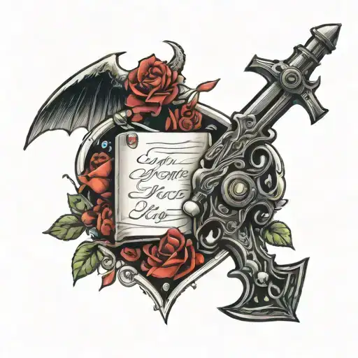 Weapon And Love Letter Written