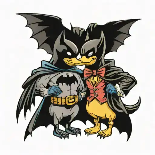 Batman Duck Couple Love