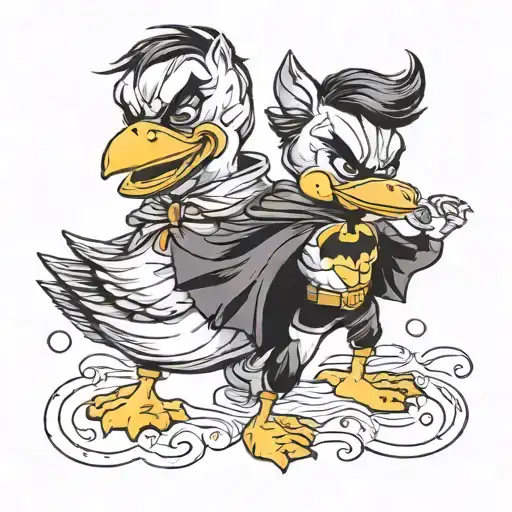 Batman Duck Couple Love