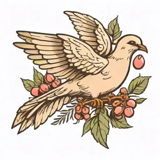 Dove With Olive Branch