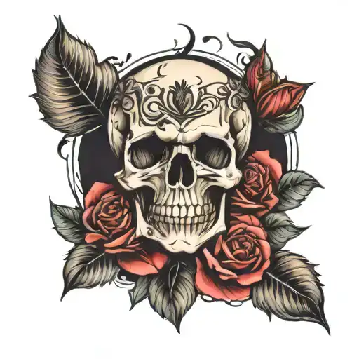 Skull Roses