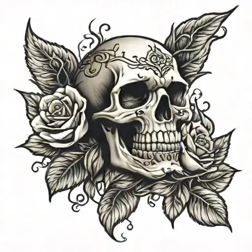 Skull And Roses