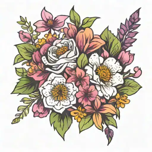 Birth Flower Bouqet