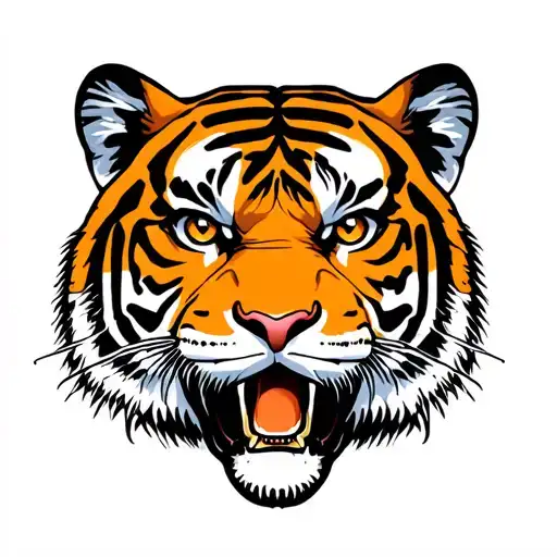 Tiger Face Old School