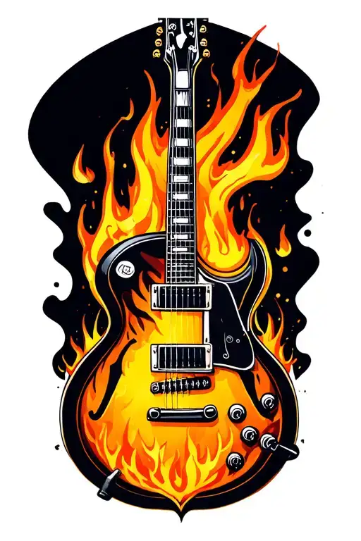 Guitar On Fire