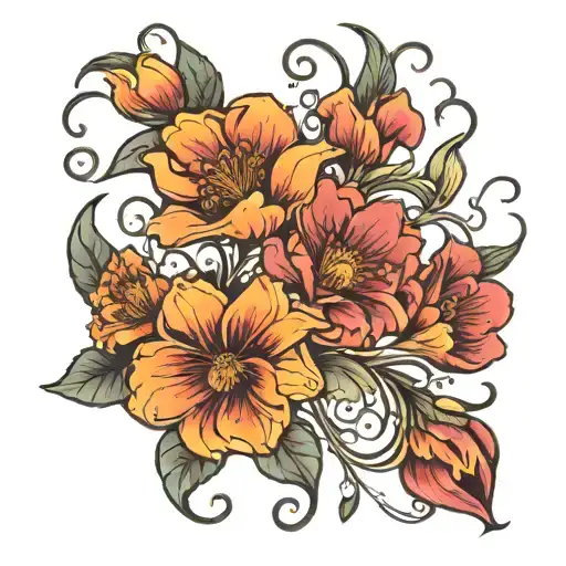 Birth Flowers Intertwined