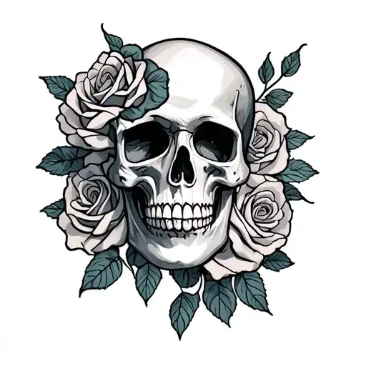 Skull And Roses