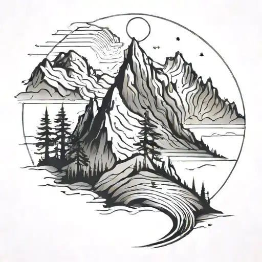 Mountain Peak Minimalist