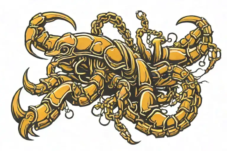 Scorpion With Chains