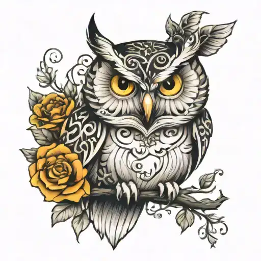 Owl With Names Written